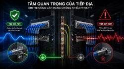 Tầm quan trọng của tiếp địa khi thi công cáp mạng chống nhiễu FTP/SFTP