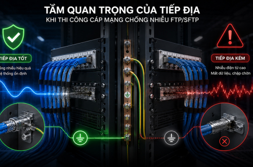 Tầm quan trọng của tiếp địa khi thi công cáp mạng chống nhiễu FTP/SFTP