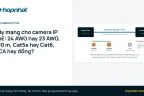 Dây mạng cho camera IP PoE: 24 AWG hay 23 AWG, 100 m, Cat5e hay Cat6, CCA hay đồng?
