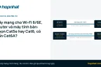 Dây mạng cho Wi-Fi 6/6E, router và máy tính bàn: chọn Cat5e hay Cat6, có cần Cat6A?