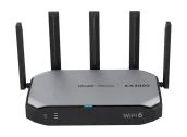 Ảnh thu nhỏ Router Wi-Fi 6 Ruijie RG-EG105GW-X nhìn chéo từ phía trước, ảnh hãng