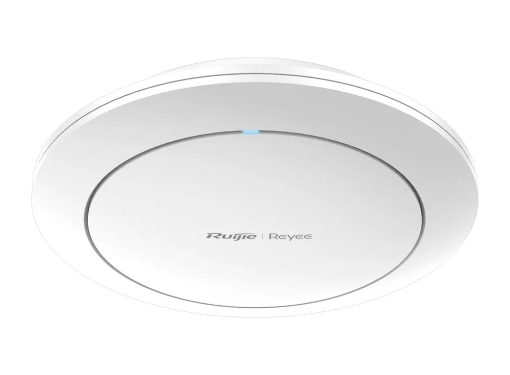Access point Reyee RG-RAP2266 chụp nghiêng, thân tròn đường kính 220 mm