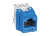 Ảnh thu nhỏ NK688MBU nhìn nghiêng phải, nhân mạng keystone màu xanh của Panduit