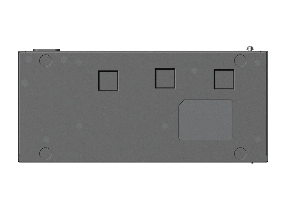 Mặt đáy RG-ES124G-L, nơi dán 4 đệm cao su khi đặt switch trên bàn