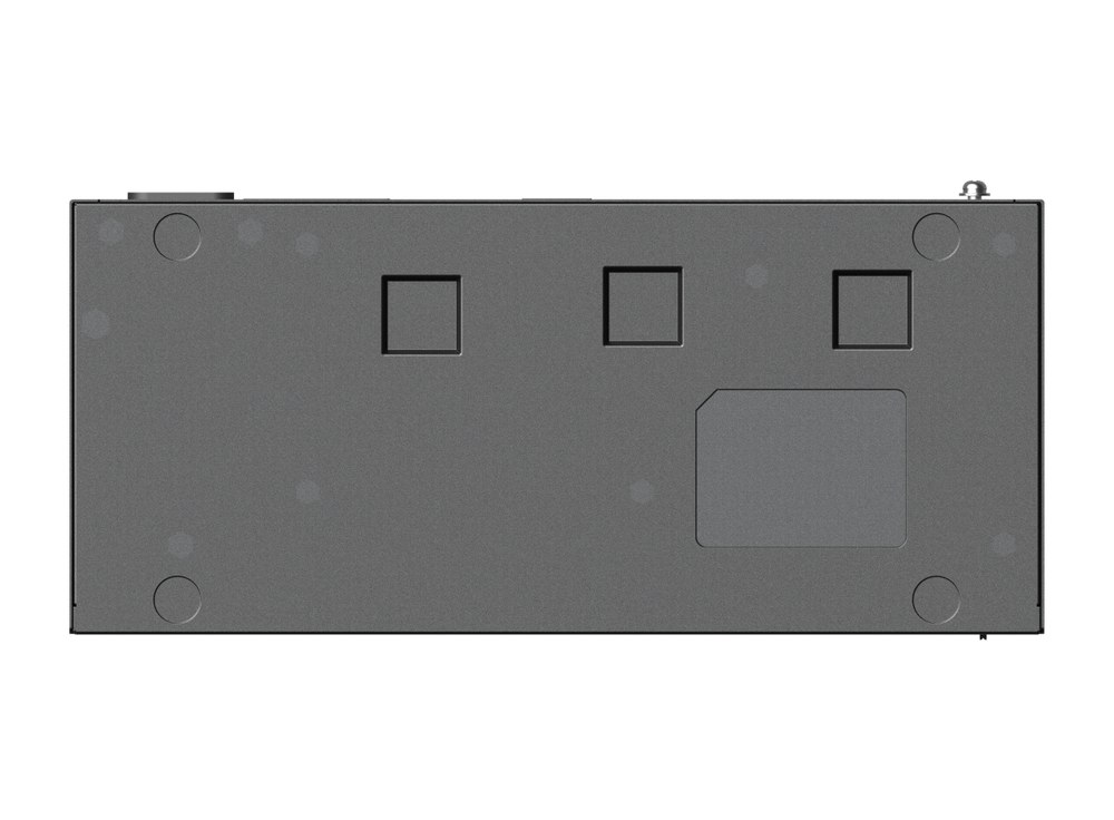 Mặt đáy RG-ES124G-L, nơi dán 4 đệm cao su khi đặt switch trên bàn