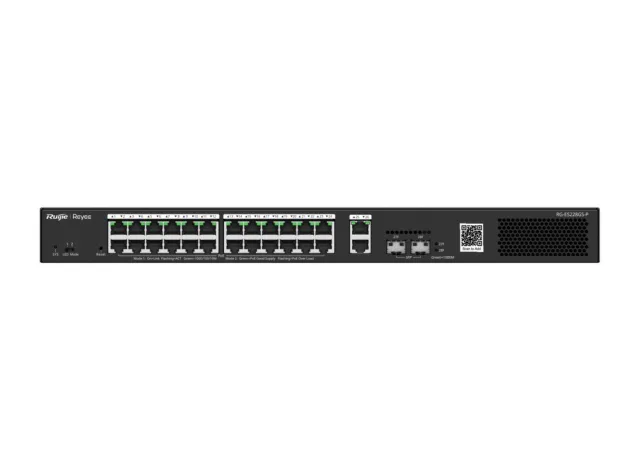 Switch Ruijie RG-ES228GS-P 24 cổng PoE+ Gigabit, 2 cổng Gigabit, 2 cổng SFP
