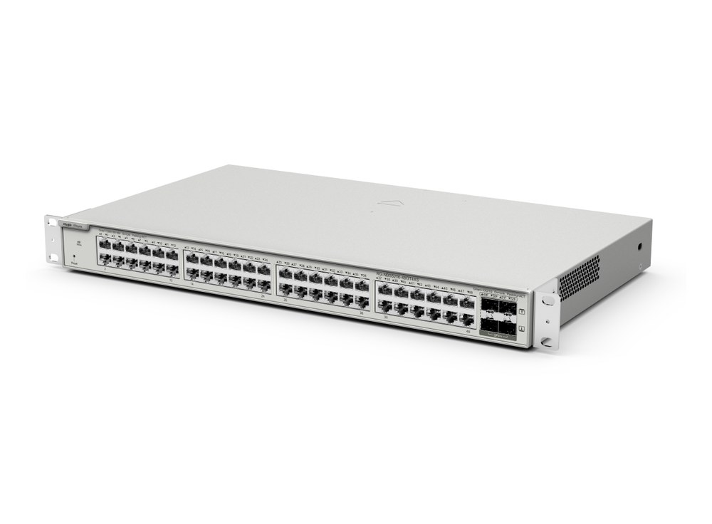 Switch 48 cổng Ruijie RG-NBS5200-48GT4XS đặt chéo, ảnh hãng