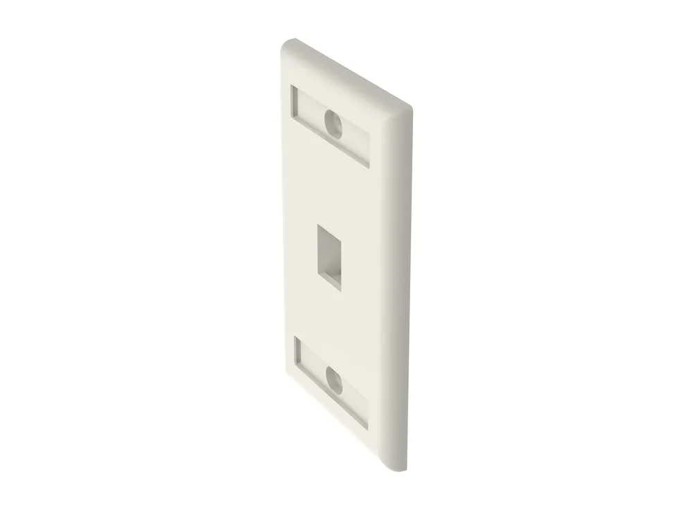 Faceplate NetKey NK1FIWY nhìn từ cạnh phải, ảnh sản phẩm Panduit