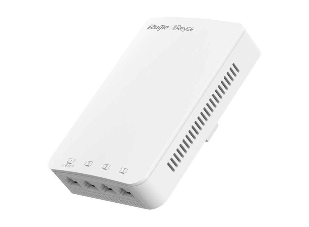 Góc nghiêng RG-RAP1200(P), access point có 5 cổng 10/100/1000BASE-T