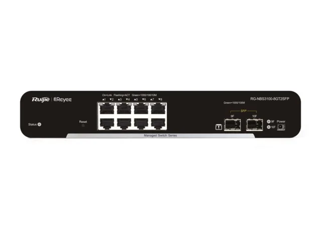 Switch Ruijie RG-NBS3100-8GT2SFP 8 cổng Gigabit, 2 cổng SFP