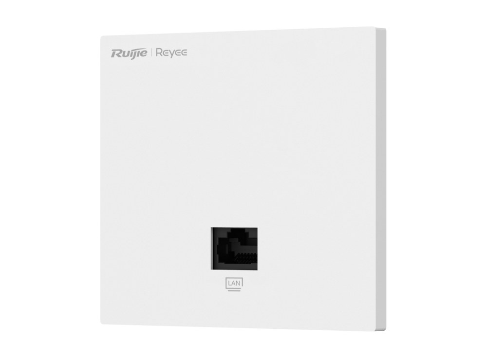 RG-RAP1201 chụp góc nghiêng mặt trước, access point lắp hộp âm tường