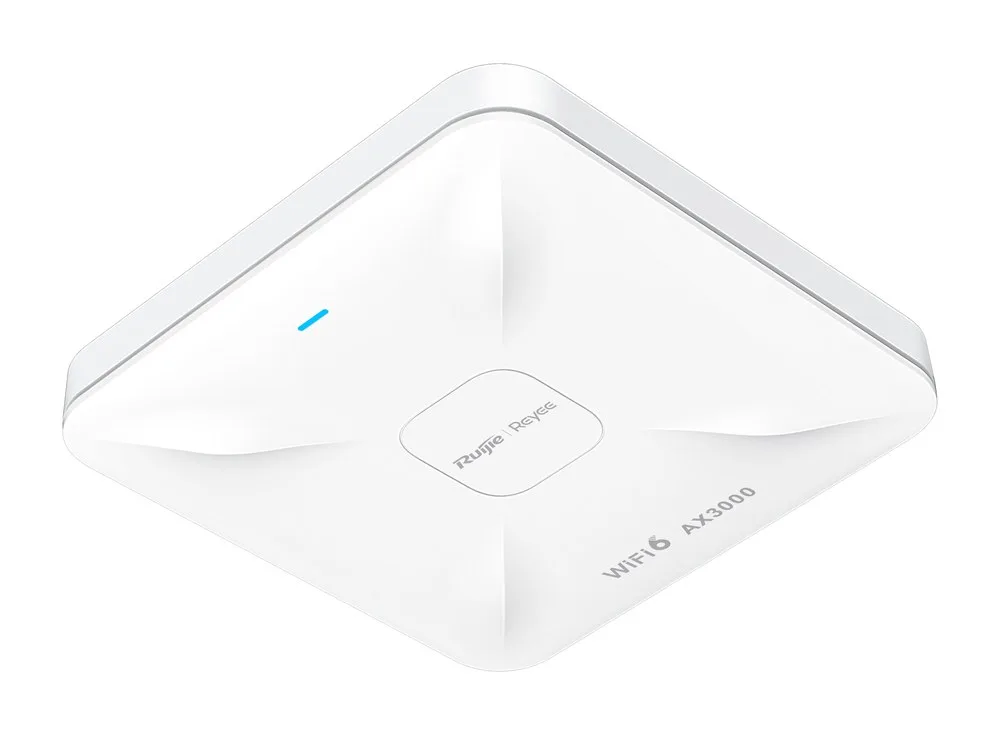 Bộ phát wifi RG-RAP2260 nhìn chéo từ phía dưới, kiểu lắp ốp trần