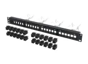 Ảnh thu nhỏ Patch panel Cat6 24 cổng Commscope 760242562 mặt trước kèm 24 nhân rời, ảnh hãng CommScope