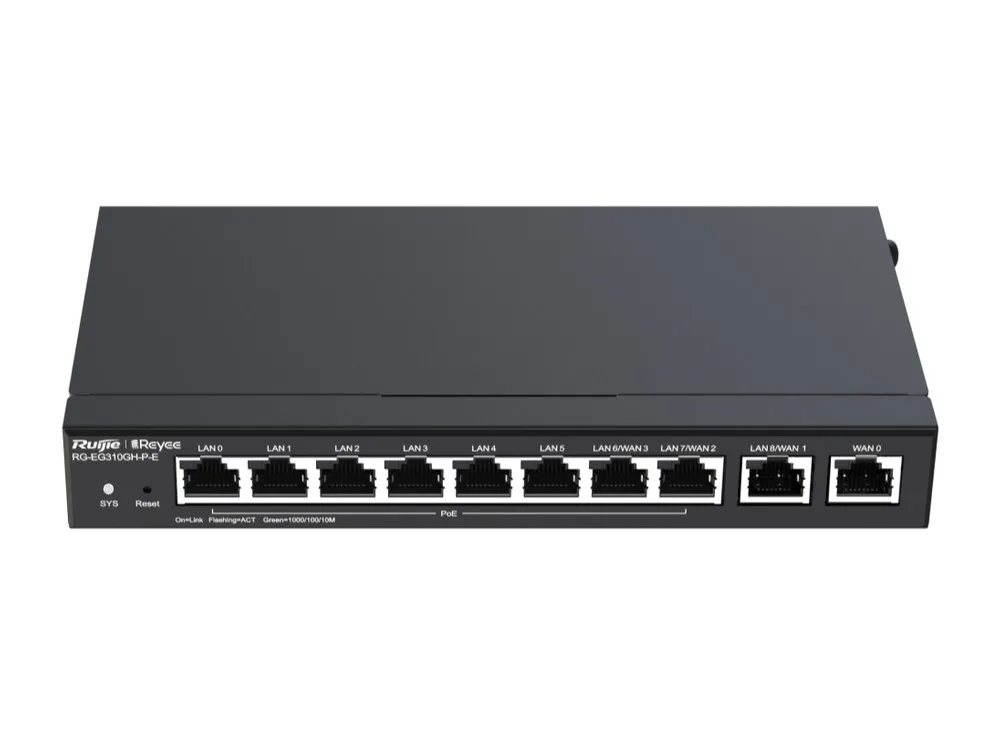 RG-EG310GH-P-E nhìn từ phía trên mặt trước, ảnh hãng Ruijie