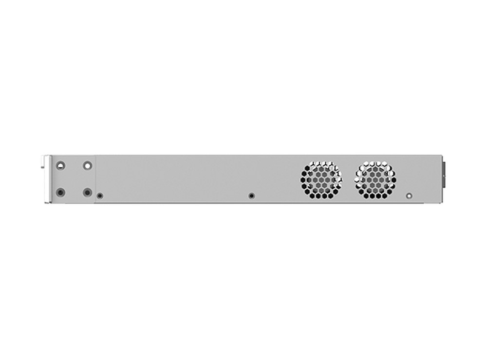 Cạnh bên switch RG-NBS5100-24GT4SFP-P với hai quạt, ảnh hãng Ruijie
