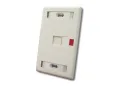 Mặt mạng 1 cổng Commscope màu hạnh nhân 272368-1
