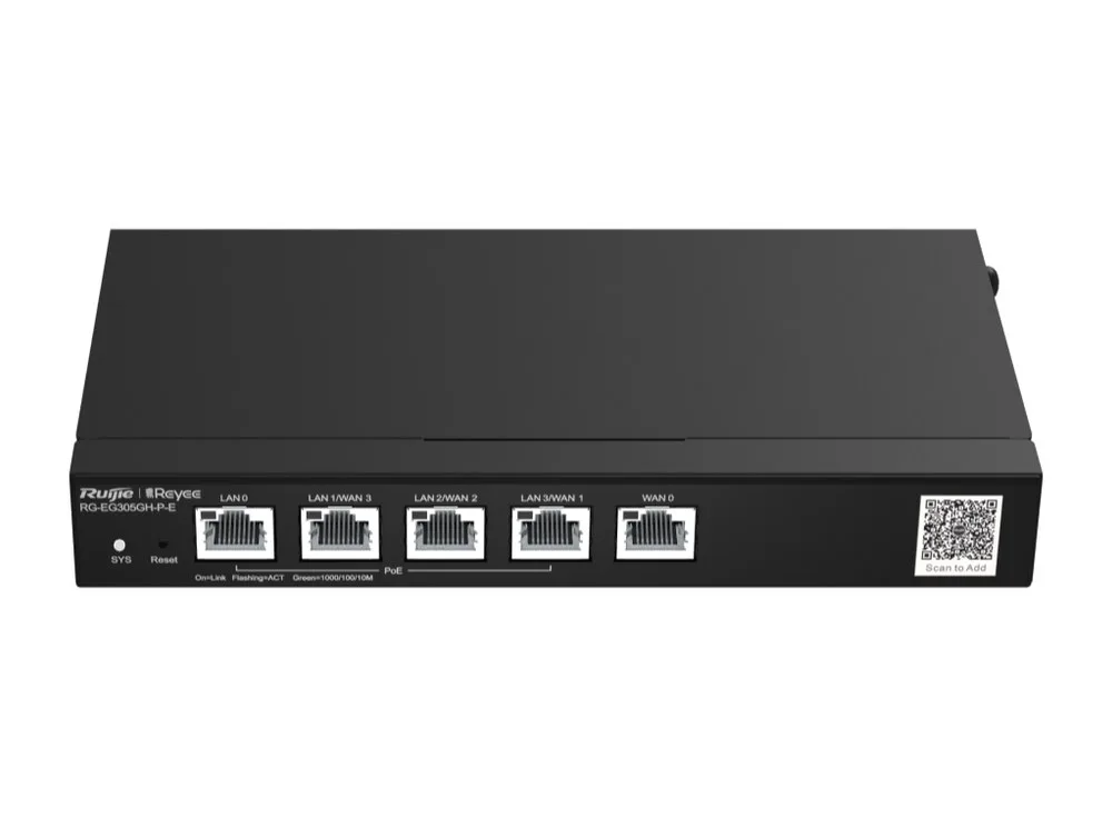 RG-EG305GH-P-E nhìn từ phía trên mặt trước, ảnh hãng Ruijie