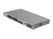 Ảnh thu nhỏ RG-NBS3100-24GT4SFP-P-V2 chụp nghiêng, 24 cổng PoE+ và 4 cổng SFP bên phải