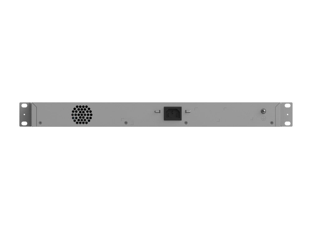 Mặt sau RG-NBS3100-24GT4SFP-P-V2: ổ cắm nguồn AC và lỗ thoát gió quạt, ảnh hãng