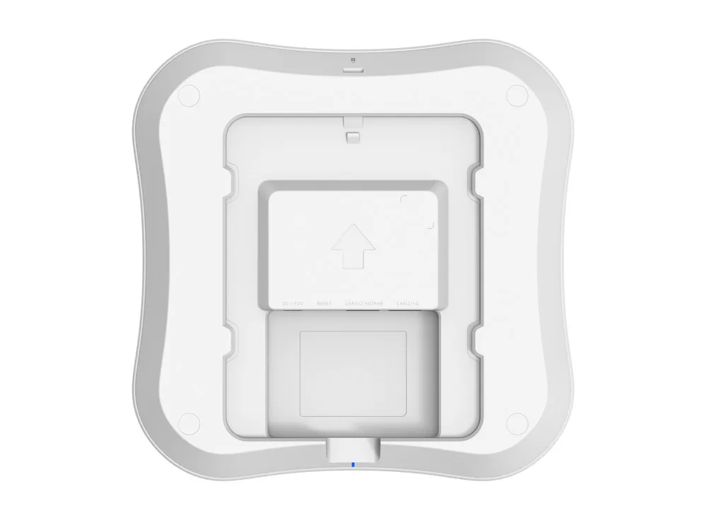 Mặt sau RG-RAP72Pro chụp thẳng, kích thước 208 × 208 mm theo datasheet
