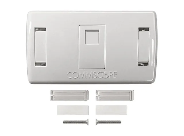 Mặt mạng 1 cổng Commscope SL Series màu trắng 2-1427030-1