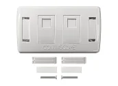 Mặt mạng 2 cổng Commscope SL Series màu trắng 2-1427030-2