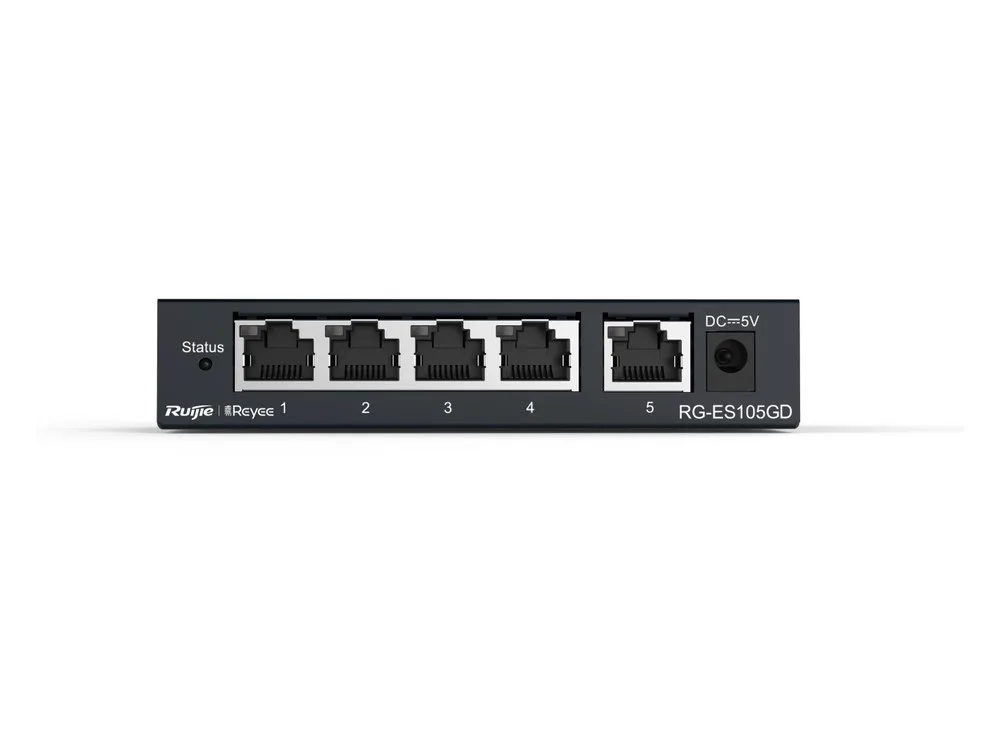 Mặt trước switch để bàn RG-ES105GD chụp thẳng