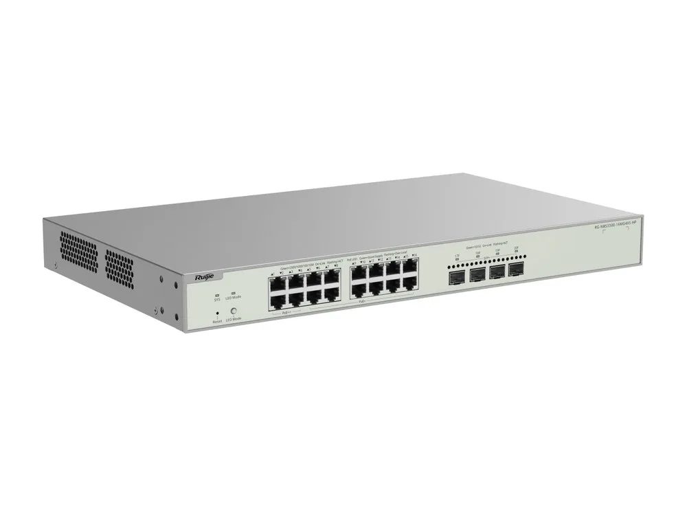 RG-NBS3300-16MG4XS-HP chụp góc chéo phía bên kia, ảnh hãng