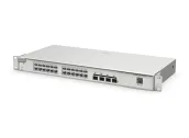 Ảnh thu nhỏ RG-NBS3200-24GT4XS chụp chéo từ bên trái, 24 cổng RJ45 và 4 cổng SFP+