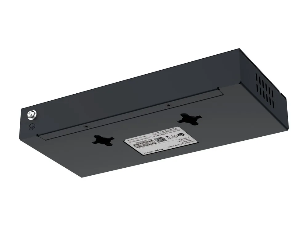 Mặt đáy RG-ES108GD nhìn chéo với hai lỗ treo tường