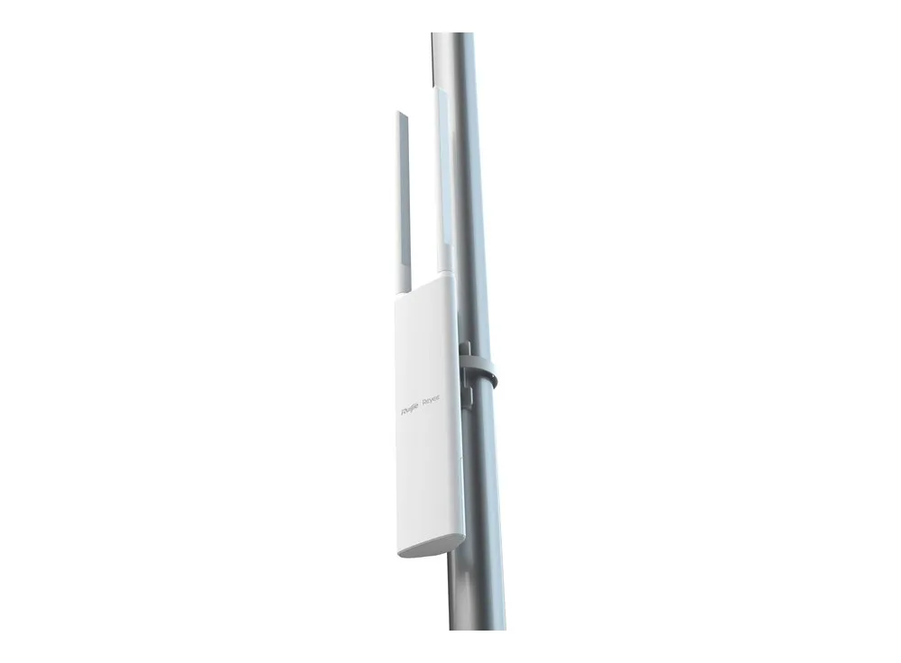 Ảnh hãng minh hoạ RG-RAP52-OD gắn cột; datasheet ghi kiểu lắp tường hoặc cột