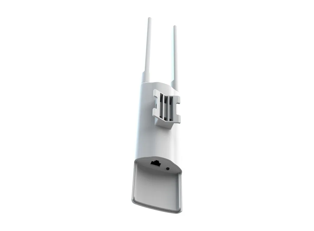 Mặt sau RG-RAP52-OD nhìn từ phía dưới; datasheet ghi 1 cổng 10/100/1000BASE-T