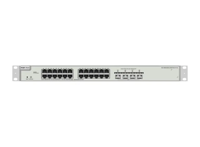 Switch Ruijie RG-NBS3200-24GT4XS-P-V2 Layer 2+, 24 cổng PoE+ 370 W, 4 SFP+
