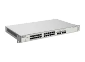 Ảnh thu nhỏ Switch PoE RG-NBS3200-24GT4XS-P-V2 nhìn chéo từ bên trái, 24 cổng PoE+ và 4 cổng SFP+