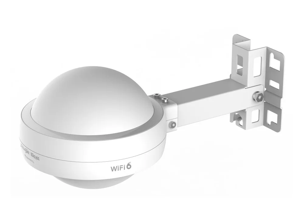 RG-RAP6262(G) chụp góc nghiêng cùng giá lắp, thân cầu Ø 200 × 166 mm