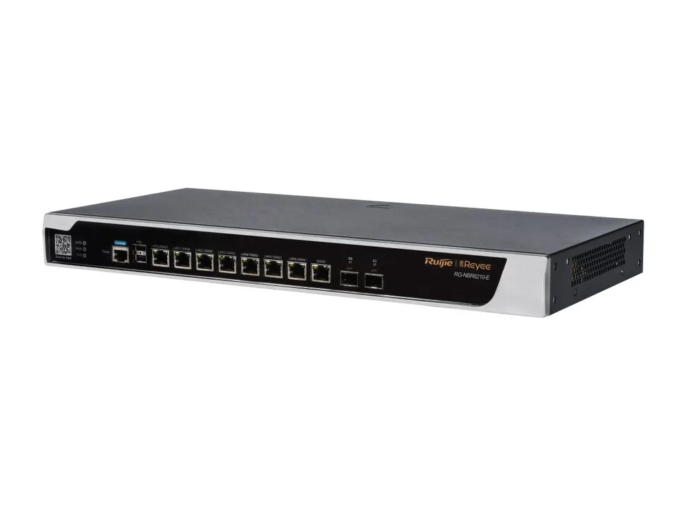 RG-NBR6210-E nhìn chéo từ bên phải, router Reyee dòng NBR6000