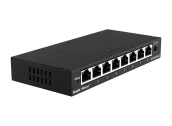 Ảnh thu nhỏ RG-ES208GC chụp nghiêng, dãy 8 cổng RJ45 Gigabit, ảnh hãng