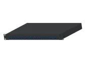 Ảnh thu nhỏ Hộp phối quang Panduit FD1W12BUDLCZ nhìn chéo, hàng 12 adapter LC duplex phía trước