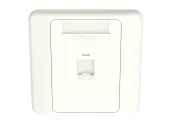 Ảnh thu nhỏ Mặt mạng đơn Panduit NKFPL86F1SAW 86x86 mm màu Arctic White, ảnh hãng chụp chính diện