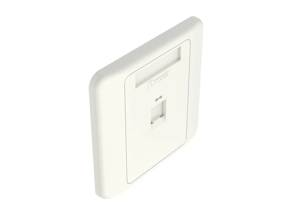 Mặt NetKey 86x86 một cổng NKFPL86F1SAW nhìn nghiêng