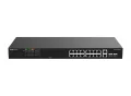 Switch Ruijie RG-ES118FGS-LP 16 cổng PoE+ 10/100 Mbps, 2 cổng combo Gigabit