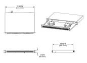 Ảnh thu nhỏ Bản vẽ kích thước Opticom Pre-Loaded Fiber Drawer, cao 1,73 in, rộng 17,50 in, sâu 12,13 in, cho FD1W24AQDLCZ