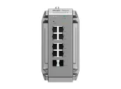 Ảnh thu nhỏ Mặt trước switch công nghiệp RG-NIS3100-8GT2SFP-HP với 8 cổng RJ45 và 2 cổng SFP, ảnh hãng