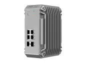 Ảnh thu nhỏ Switch công nghiệp 6 cổng Ruijie RG-NIS3100-4GT2SFP-HP nhìn chéo phía trước, ảnh hãng