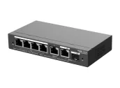 Ảnh thu nhỏ Switch PoE 54 W RG-ES206GS-P vỏ kim loại, góc chụp bên trái