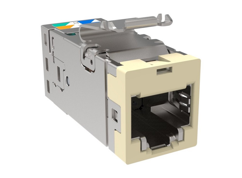 Nhân mạng Cat6A chống nhiễu Commscope SLX 2153449-1 màu hạnh nhân nhạt