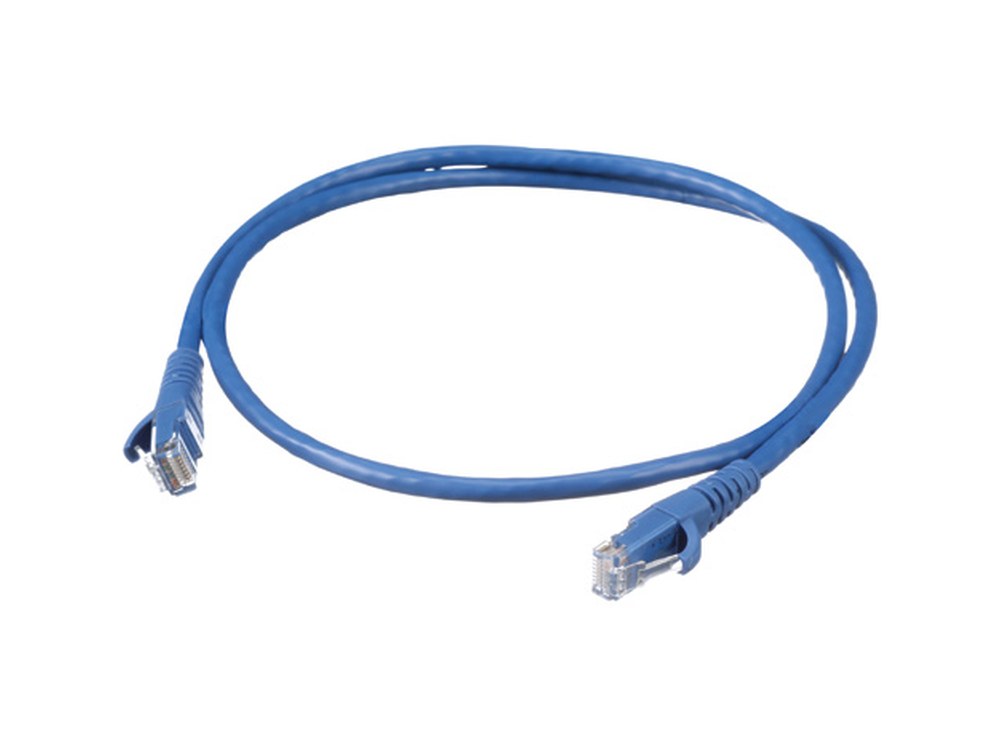 Dây nhảy NetKey Cat6 màu xanh dương cuộn tròn, ảnh trong spec sheet COSP557