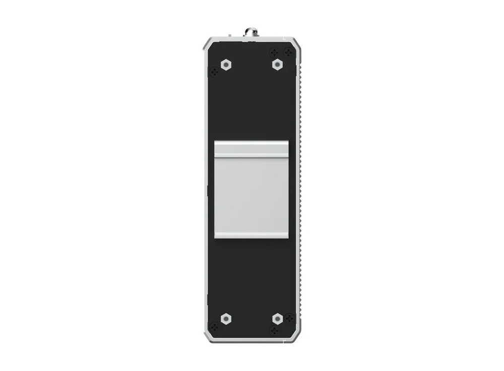 Mặt sau RG-NIS2100-8GT2SFP-HP với giá gắn ray DIN, ảnh hãng