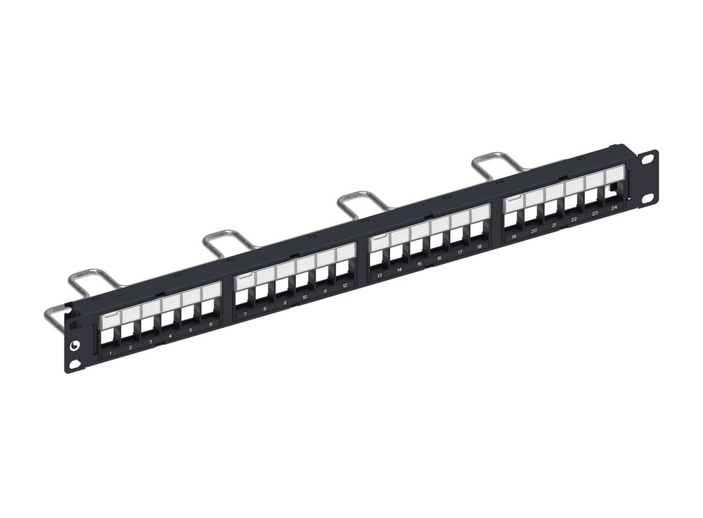 Patch panel chống nhiễu 24 cổng Commscope 760237046 nhìn nghiêng phía trước
