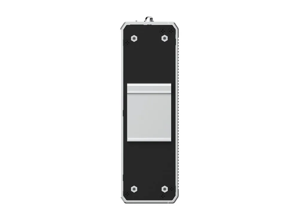 Mặt sau RG-NIS2100-4GT2SFP-HP với giá gắn ray DIN, ảnh hãng
